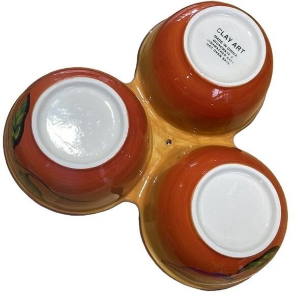 Clay Art Ceramic Colored Jalapeno‎ Salsa Serving Bowls - Picture 11 of 12